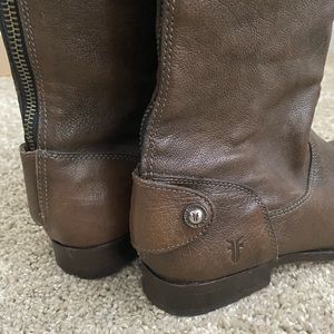 Frye Melissa Button Back Zip Tall Boots
